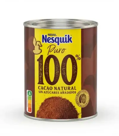 Nesquik Puro 100% – Cacao Natural Sin Azúcares Añadidos