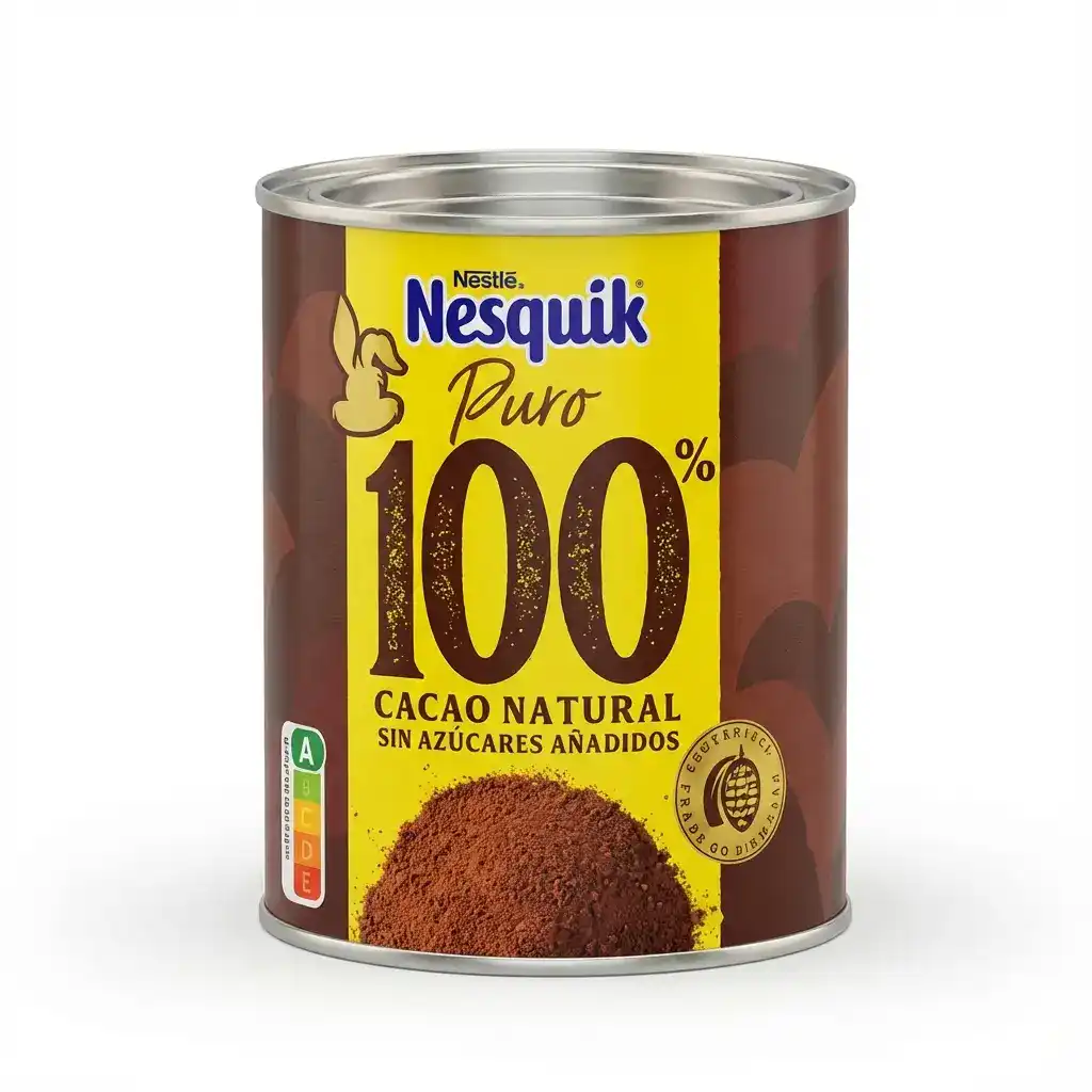 Nesquik Puro 100% – Cacao Natural Sin Azúcares Añadidos