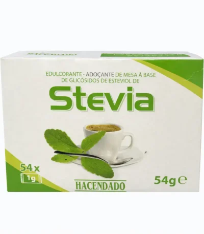 Stevia Hacendado – 54 sachets (1 g chacun)