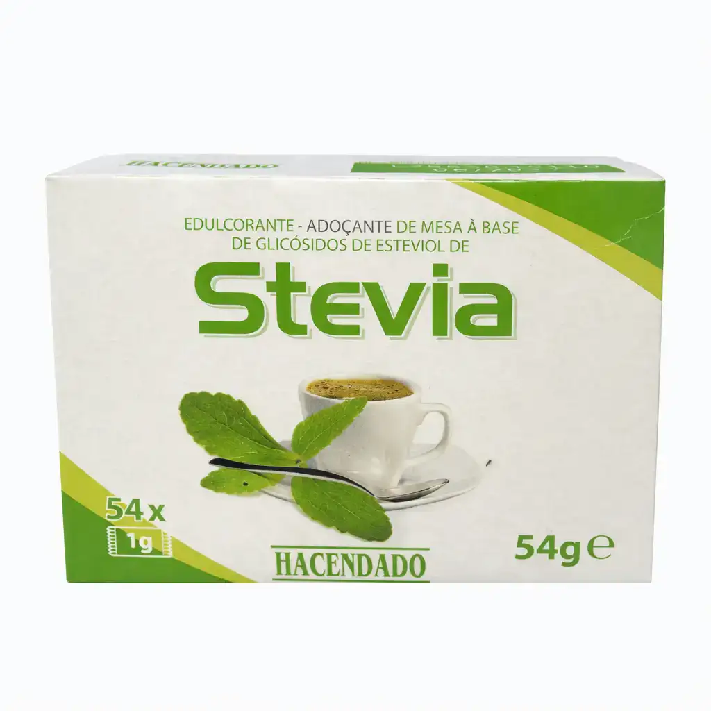 Stevia Hacendado – 54 sachets (1 g chacun)